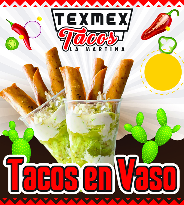 tacos en vaso